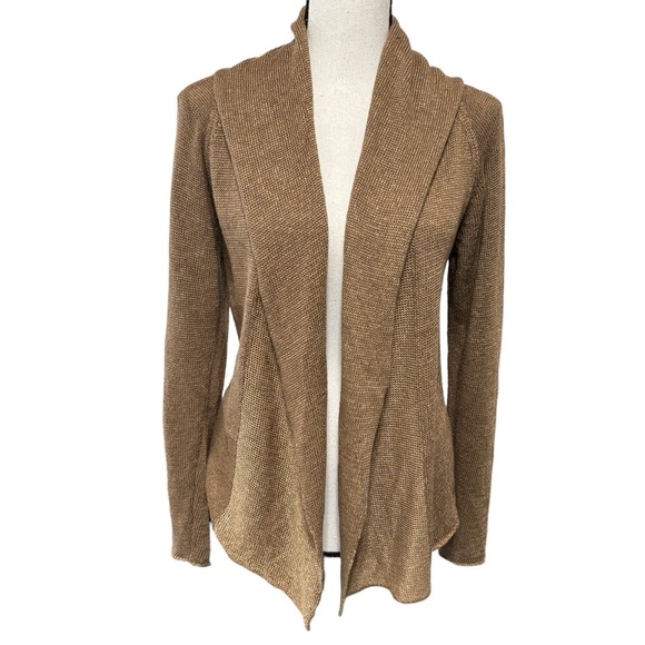 Oska Sweaters - OSKA Jacke Suana Open Cardigan Sweater Sz 1 (US 6/8) Golden Wheat Brown